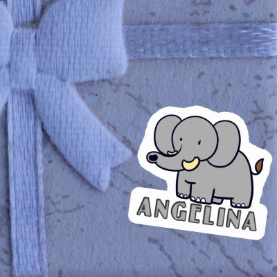 Elephant Sticker Angelina Notebook Image