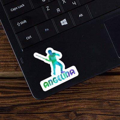 Sticker Fencer Angelina Laptop Image