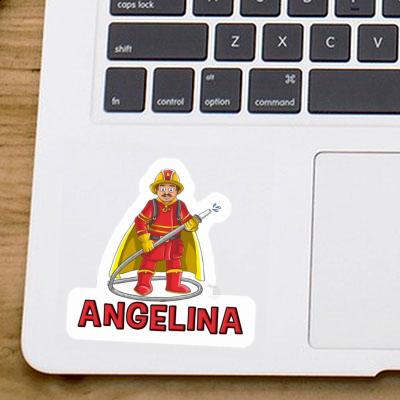 Angelina Sticker Firefighter Image