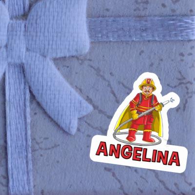 Angelina Sticker Firefighter Notebook Image