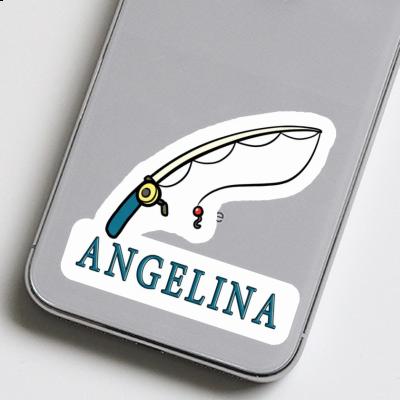 Angelina Aufkleber Angelrute Notebook Image