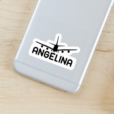 Sticker Airplane Angelina Notebook Image