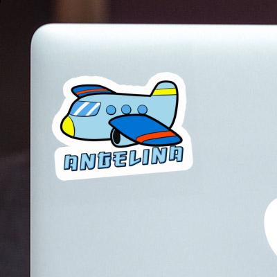 Angelina Sticker Airplane Laptop Image