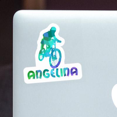 Freeride Biker Sticker Angelina Notebook Image