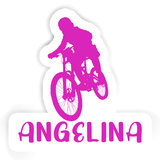 Angelina Sticker Freeride Biker Laptop Image