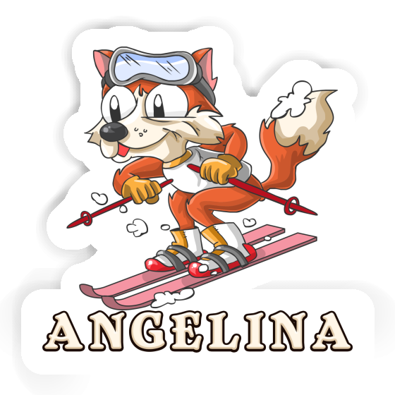 Skier Sticker Angelina Image