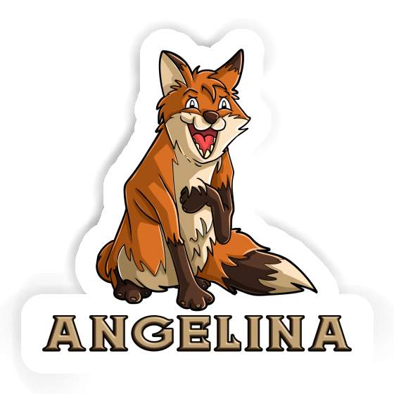 Fuchs Aufkleber Angelina Laptop Image