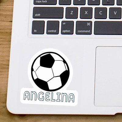 Sticker Fussball Angelina Laptop Image