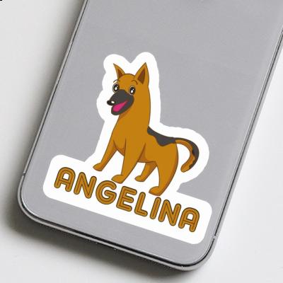 Sticker Sheperd Dog Angelina Laptop Image