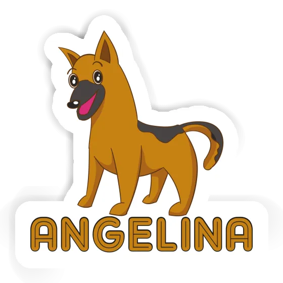 Sticker Sheperd Dog Angelina Notebook Image