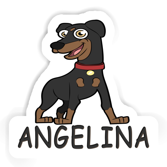 Sticker Angelina German Pinscher Laptop Image