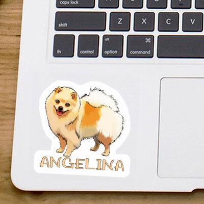 Angelina Sticker German Spitz Laptop Image