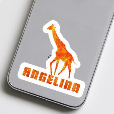 Autocollant Girafe Angelina Laptop Image