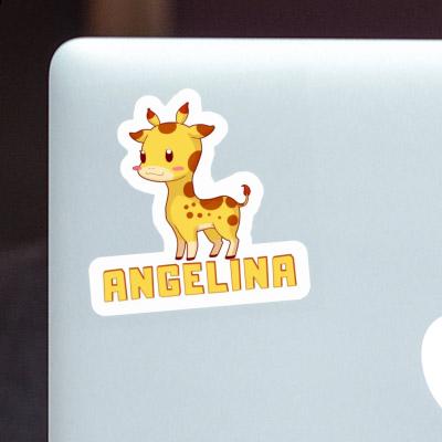 Giraffe Sticker Angelina Laptop Image