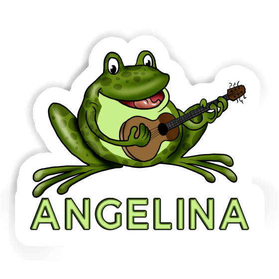 Gitarrenfrosch Sticker Angelina Laptop Image