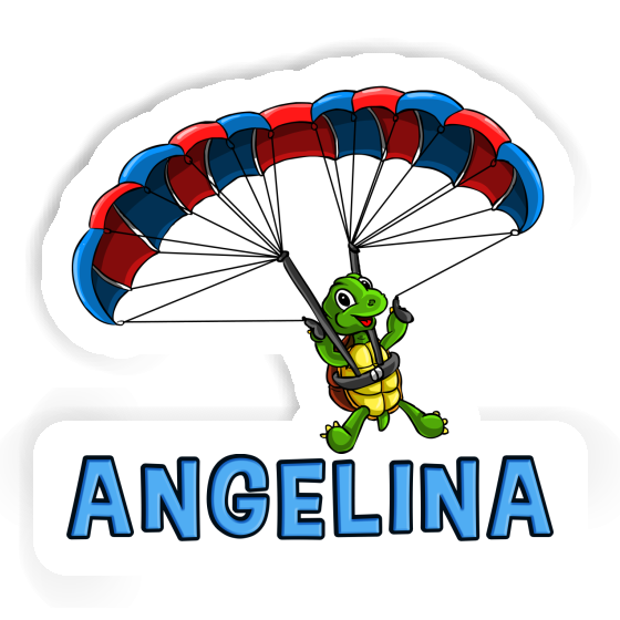 Sticker Gleitschirmpilot Angelina Notebook Image