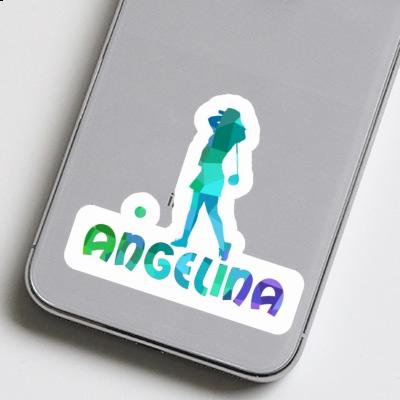 Angelina Sticker Golferin Notebook Image