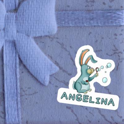 Angelina Sticker Seifenblasen-Hase Notebook Image