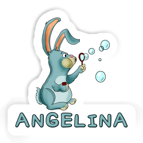 Angelina Sticker Seifenblasen-Hase Laptop Image