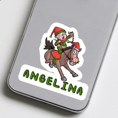 Angelina Sticker Christmas Horse Gift package Image