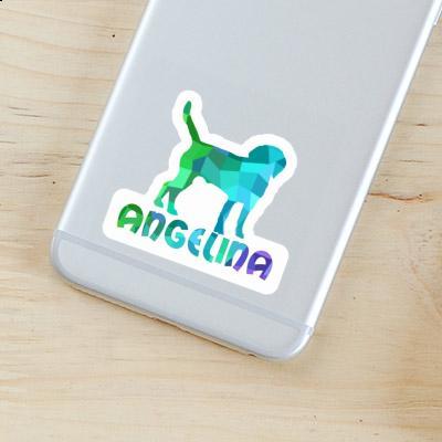 Angelina Sticker Dog Laptop Image