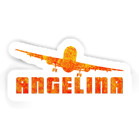 Sticker Angelina Airplane Laptop Image