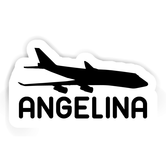 Sticker Jumbo-Jet Angelina Laptop Image