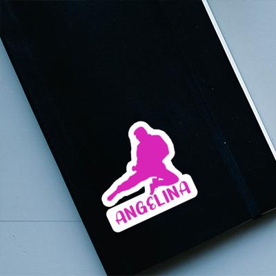 Sticker Angelina Karateka Laptop Image