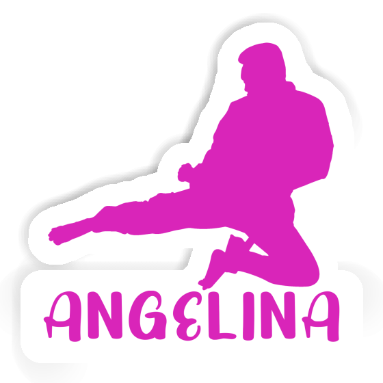 Sticker Angelina Karateka Notebook Image