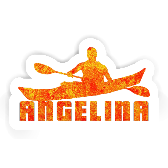 Kayaker Sticker Angelina Notebook Image