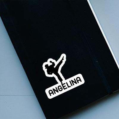 Angelina Sticker Karateka Laptop Image