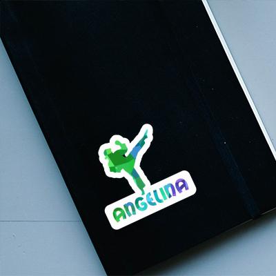 Angelina Sticker Karateka Notebook Image