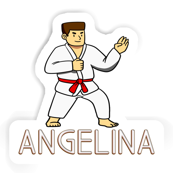 Sticker Angelina Karateka Laptop Image