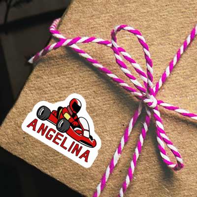 Sticker Kart Driver Angelina Notebook Image