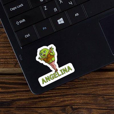 Angelina Sticker Kiwi Laptop Image