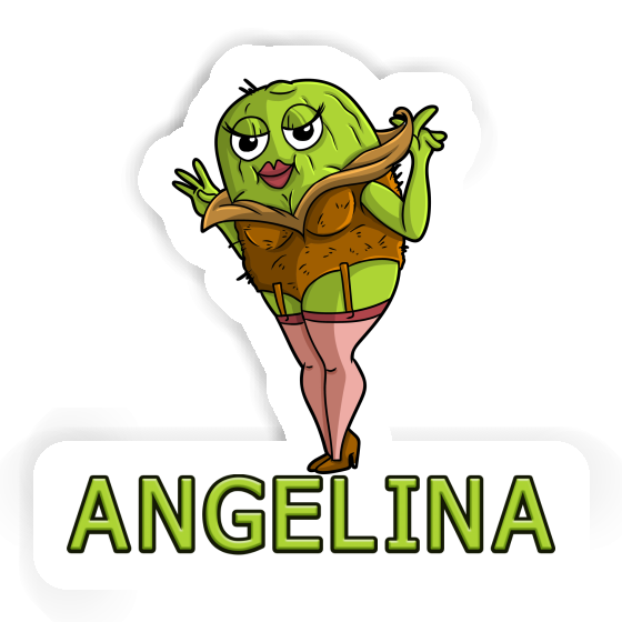 Angelina Sticker Kiwi Laptop Image