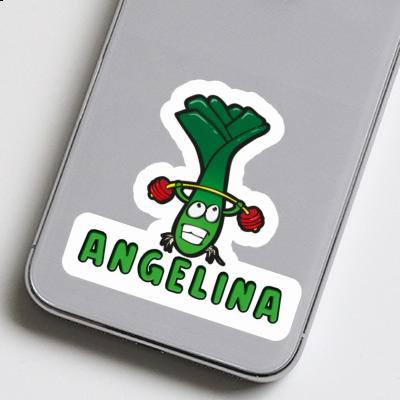 Angelina Sticker Leek Notebook Image