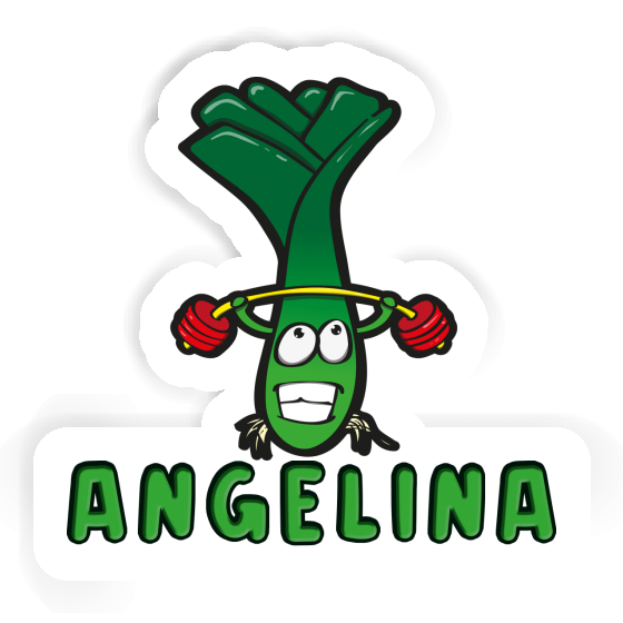 Angelina Sticker Leek Laptop Image