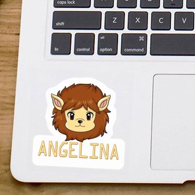 Angelina Sticker Lionhead Laptop Image