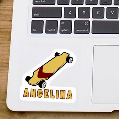 Angelina Sticker Longboard Laptop Image