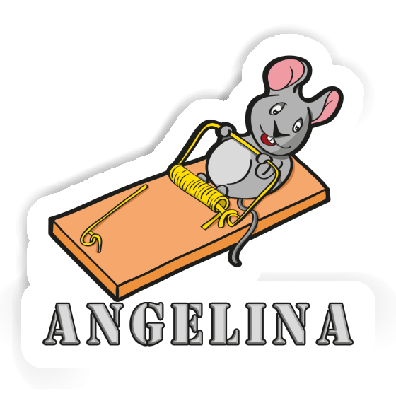 Angelina Sticker Fitness Mouse Notebook Image