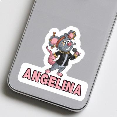 Chanteuse Autocollant Angelina Laptop Image