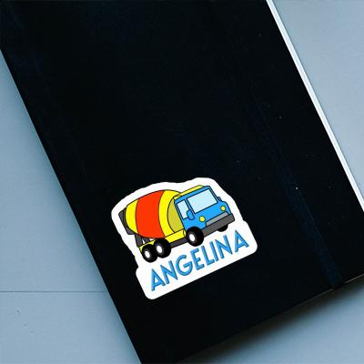 Mixer Truck Sticker Angelina Notebook Image