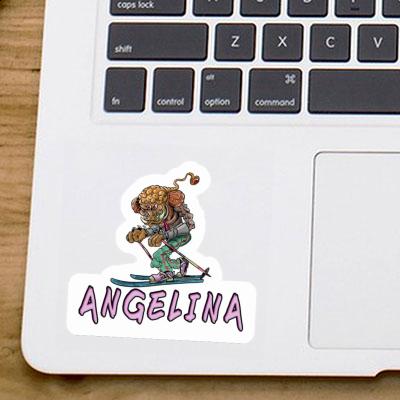 Angelina Sticker Telemarker Notebook Image