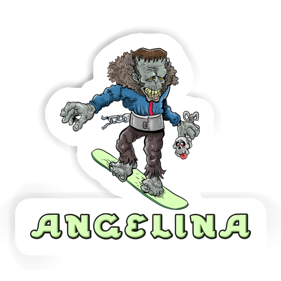 Aufkleber Angelina Snowboarder Image