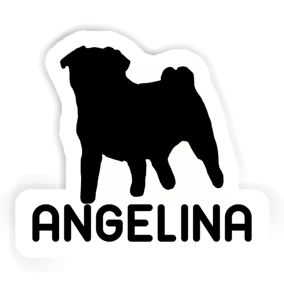 Sticker Angelina Mops Gift package Image