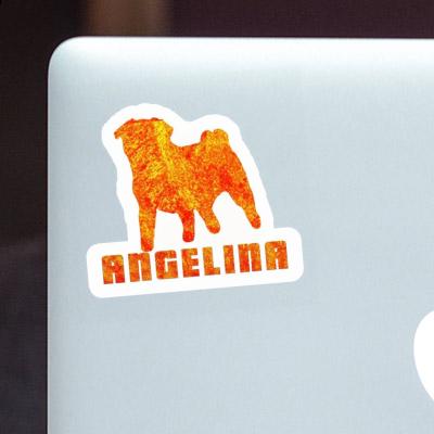 Sticker Angelina Pug Laptop Image