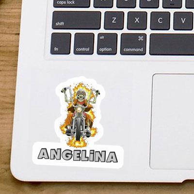 Aufkleber Angelina Motorradfahrer Gift package Image