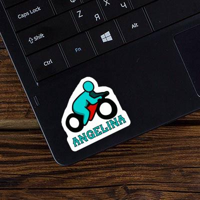 Angelina Autocollant Motocycliste Laptop Image