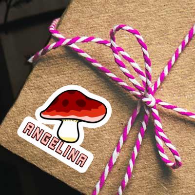 Mushroom Sticker Angelina Notebook Image